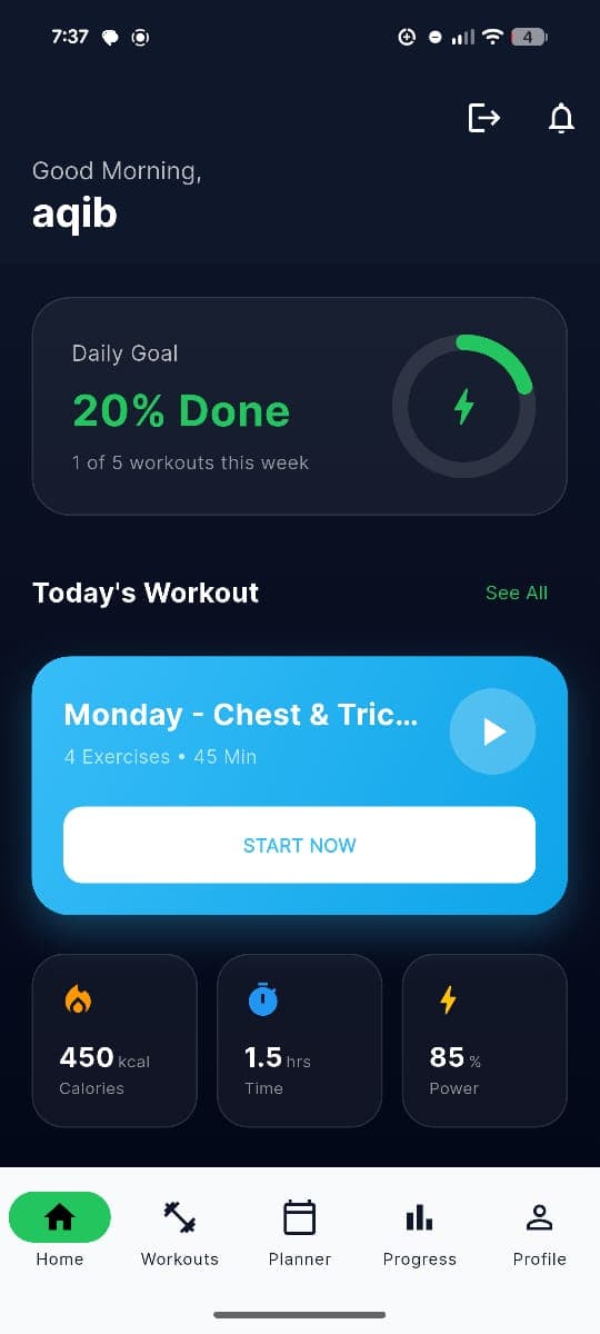 FitTrack_Pro Mobile App