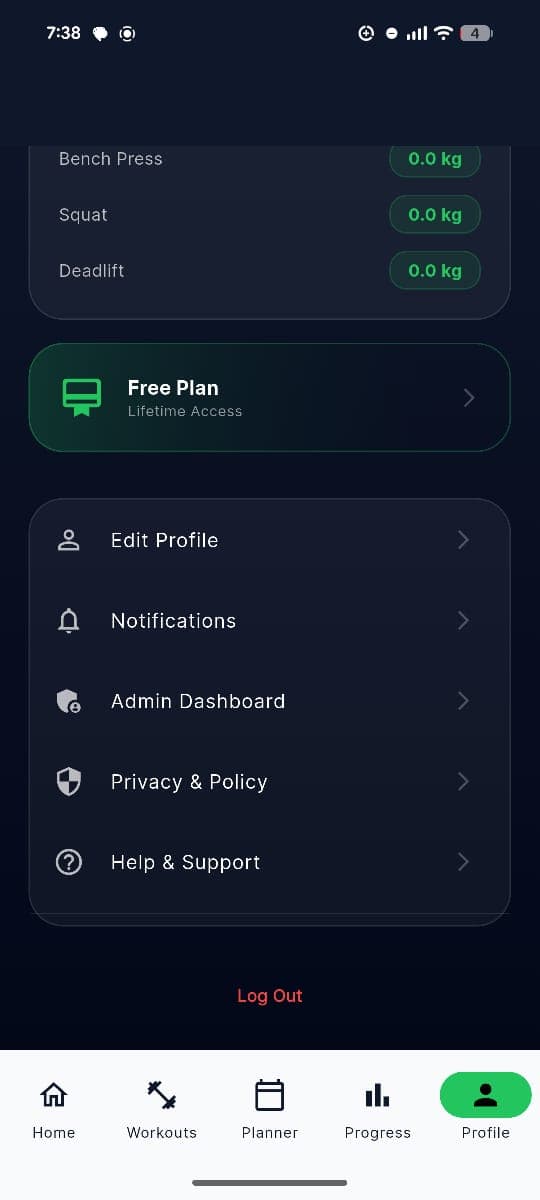 FitTrack_Pro Mobile App mobile screen 4