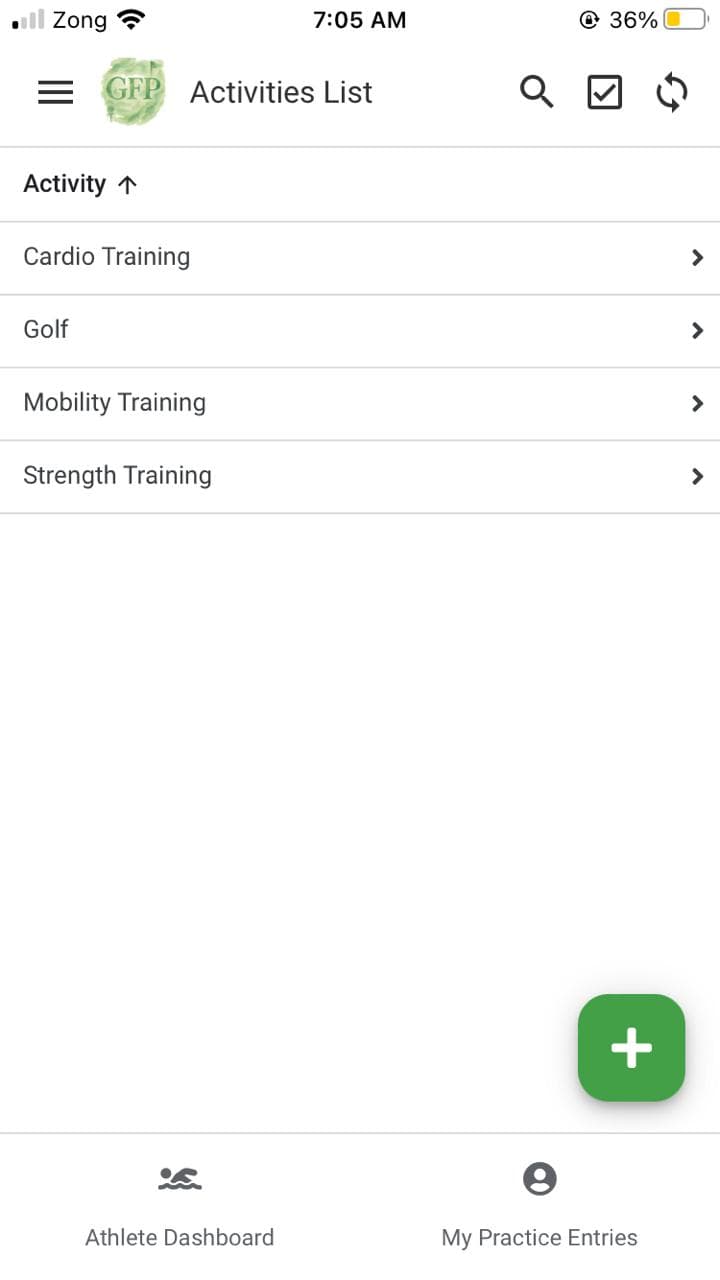 GFP Tracker – Athlete Practice & Performance Management mobile screen 4