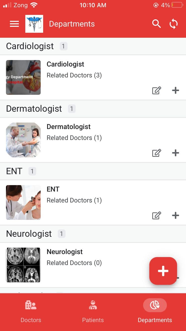 Hospital Management System mobile screen 3