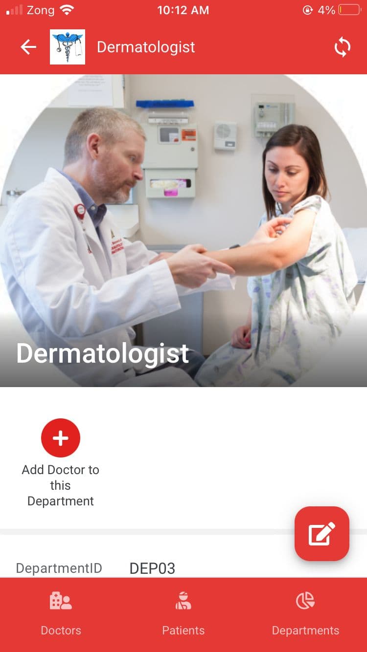 Hospital Management System mobile screen 6