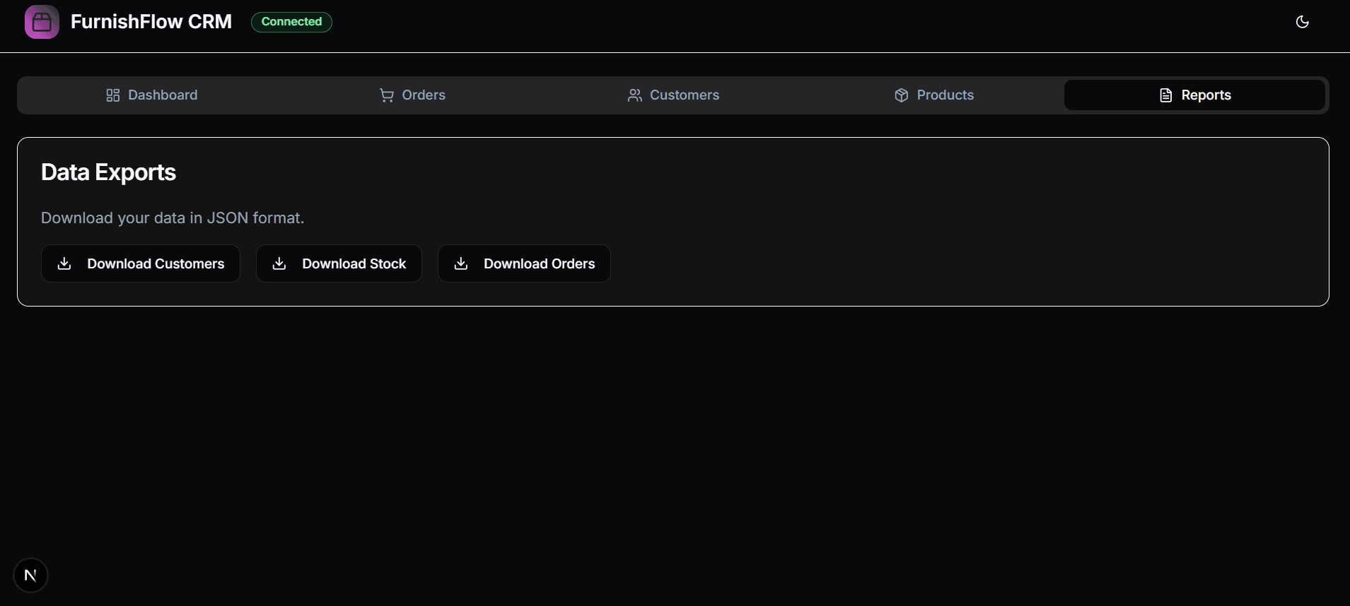 FurnishFlow E-Commerce System (Admin + Storefront) dashboard screen 3